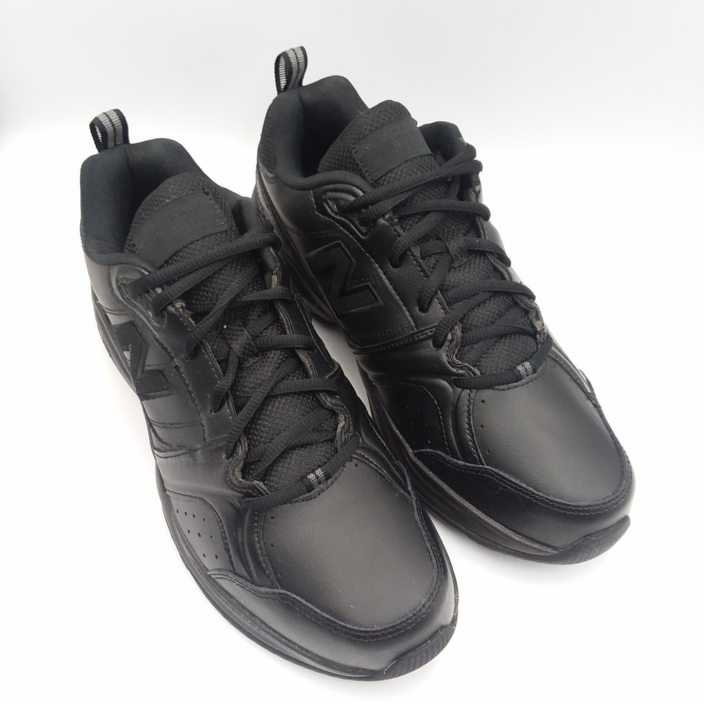 New Balance MX623AB2 Men's 9 Leather Triple Black Comfort Walking Shoes Sneakers - Picture 7 of 14